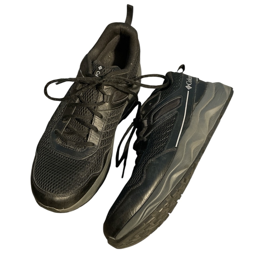 Columbia Men's Plateau Ortholite waterproof Black/Gray hiking Shoes